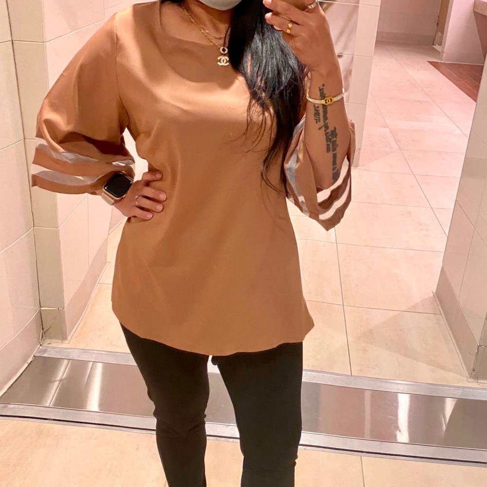 brown cute top